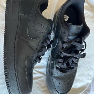 Nike Air Force 1 Men’s black size 12. Never worn